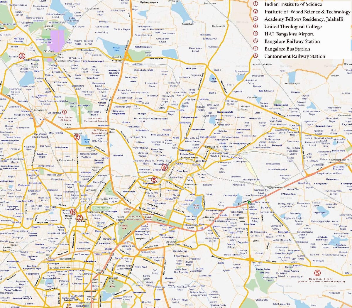 rute Bangalore