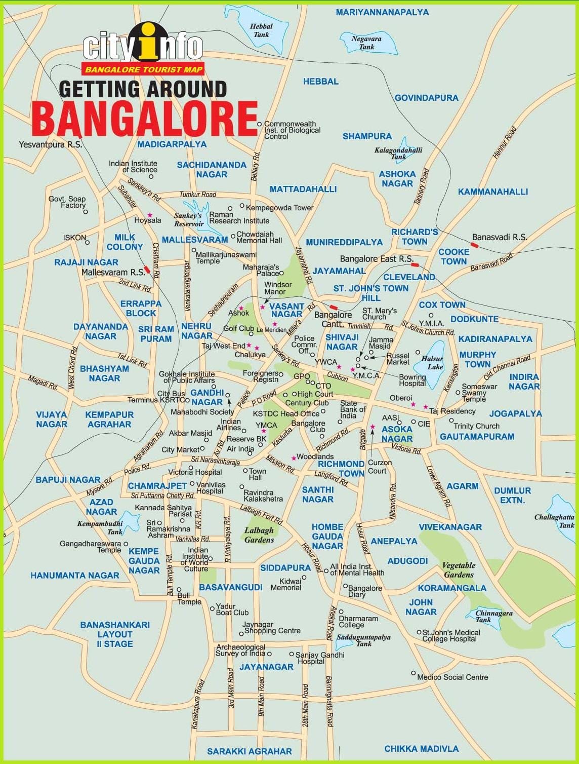 kart av Bengaluru
