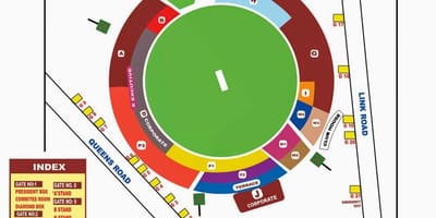 Bangalore chinnaswamy stadion kart