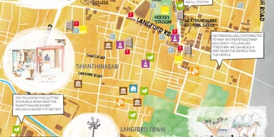 Commercial street Bangalore shopping kart